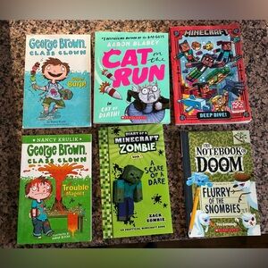 Children's Book Collection of 6 George Brown Minecraft Cat Run